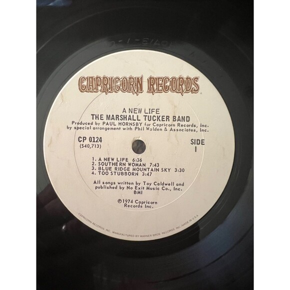 Marshall Tucker Band A New Life LP 1974 Capricorn Record CP 0124 VG - Picture 7 of 9